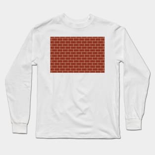 Red Brick Wall Long Sleeve T-Shirt